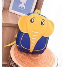 大象双肩小书包背包 深蓝色