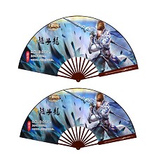 王者荣耀赵云双面绫绢折扇