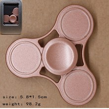 三叶圆边粉色陀螺