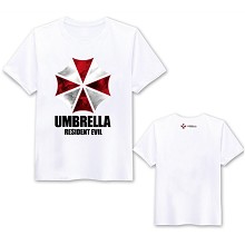 生化危机-保护伞-logo 纯棉短袖T恤 白色