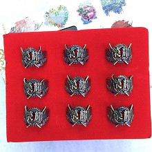 王者荣耀镂空戒指（9个一套）