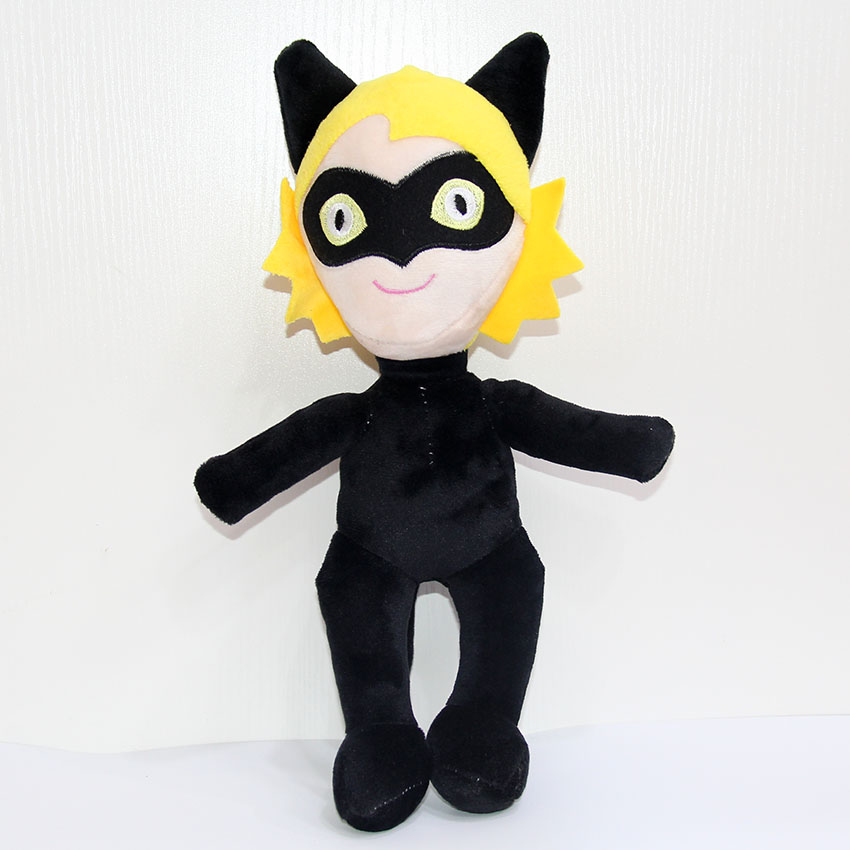 15cm miraculous ladybug黑猫诺儿毛绒公仔