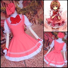 魔卡少女樱 木之本樱 红白战斗服 cosplay服装