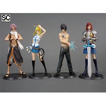 SC系列 4款妖精的尾巴 露西&格雷&艾露莎&纳兹 手办 盒装