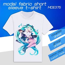 MDE375-VOCALOID初音动漫莫代尔短袖T恤 单面