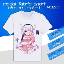 MDE377-小林家的龙女仆动漫莫代尔短袖T恤 单面