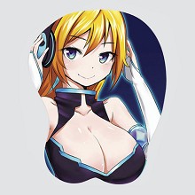 轻音少女 平泽唯 3d立体硅胶鼠标垫 透明吸塑盒包装