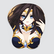 英雄联盟 3d立体硅胶鼠标垫 透明吸塑盒包装