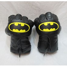 28CM蝙蝠侠COSPLAY 表演毛绒玩具手套拳套万圣节礼物一对