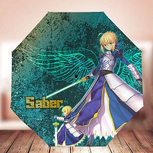 命运fate吾王saber折叠雨伞