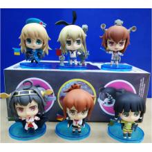 舰队collection 舰娘 6款舰娘 旗子舰娘岛风 公仔摆件