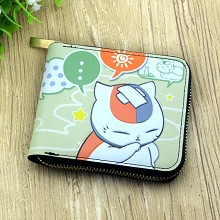 夏目友人帐白猫偷笑全拉链钱包