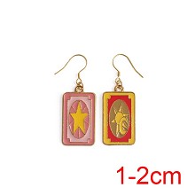 魔卡少女樱百变小樱库洛牌小樱牌合金耳环耳饰