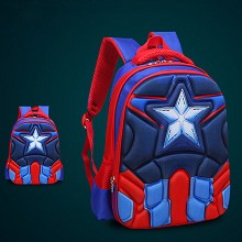 美国队长3D炫酷立体造型 双肩包 背包 书包