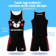 DKBX071-熊本熊动漫网眼布短裤+背心