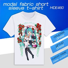 MDE460-VOCALOID初音动漫莫代尔短袖T恤 单面