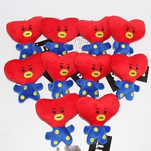 10CM防弹少年团桃心 毛绒公仔（10个一套出）