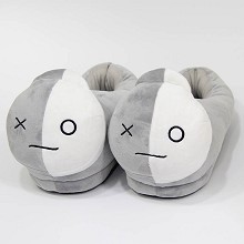 28cm防弹少年团 机器人 全包毛绒拖鞋一对