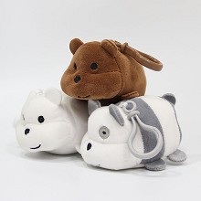 20CM趴太空棉咱们裸熊毛绒公仔挂件(12个混装一套出)