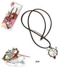 魔卡少女樱-透明卡牌篇可旋转吊坠皮绳项链