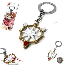 魔卡少女樱-透明卡牌篇可旋转吊坠钥匙扣
