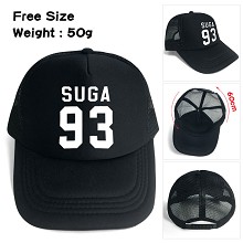 BTS-93SUGA 丝印logo太阳帽