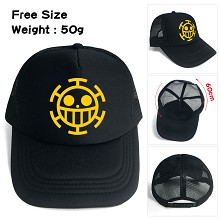 海贼王罗 丝印logo太阳帽