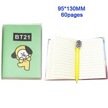 BTS防弹少年团 狗狗 笔记本 日记本 记事本（60页）