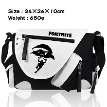 Fortnite堡垒之夜 加厚PU皮帆布拼色挎包