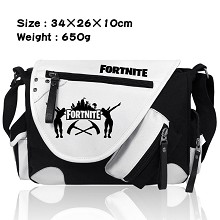 Fortnite堡垒之夜 加厚PU皮帆布拼色挎包