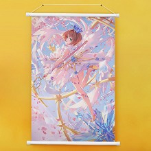 (60X90)BH1480-魔卡少女樱 动漫白色塑料杆挂画