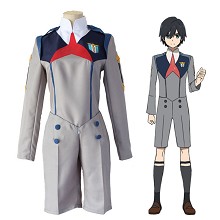 DARLING in the FRANXX HIRO广cos服cosplay服装 上衣+短裤