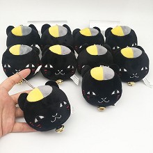 8CM夏目友人帐娘口三三夏目猫咪老师斑动漫毛绒周边书包挂件娃娃(10个一套出)