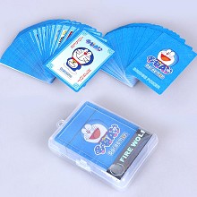 哆啦A梦 塑料PVC收纳盒硬盒装 扑克牌