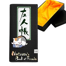 夏目友人帐 黑色长款盒装真皮底 长钱包 B款