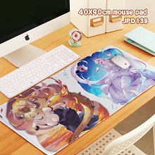 JPD139-超级玛丽 库巴姬 游戏 40X90X0.3锁边加厚键盘垫