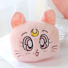 150X100厘米 美少女战士 露娜猫抱枕毯 卡通空调被毛毯 粉色