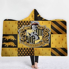 150x200CM哈利波特Hufflepuff北极绒连帽毛毯 斗篷毯(4天定做)