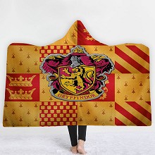 150x200CM哈利波特Gryffindor北极绒连帽毛毯 斗篷毯(4天定做)