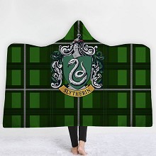 150x200CM哈利波特Slytherin北极绒连帽毛毯 斗篷毯(4天定做)