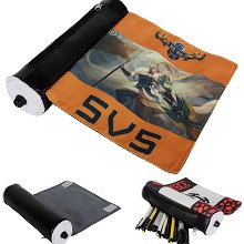 王者荣耀 花木兰 帆布圆筒卷轴笔袋