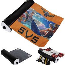 王者荣耀 夏侯惇 帆布圆筒卷轴笔袋