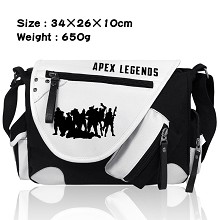 APEX英雄 加厚PU皮帆布拼色挎包