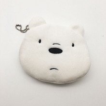 12*12CM咱们裸熊三只熊北极熊毛绒玩具卡通零钱包杂物收纳袋(10个一套)