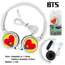 BTS 桃心明星头戴式耳机