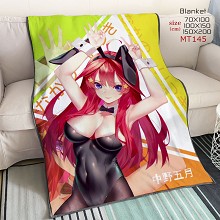 MT145-五等分的新娘 动漫超大貂绒毛毯150*200CM