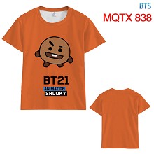 BTS BT21 莫代尔全彩短袖T恤MQTX 838