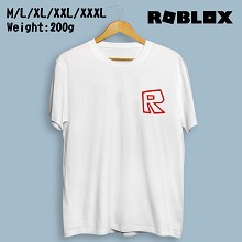 ROBLOX虚拟世界 白色纯棉短袖T恤