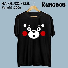 熊本熊-O嘴 黑色纯棉短袖T恤