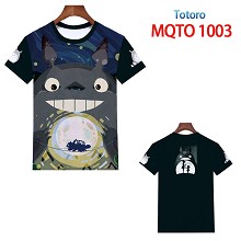 龙猫 欧码全彩印花短袖T恤 MQTO1003